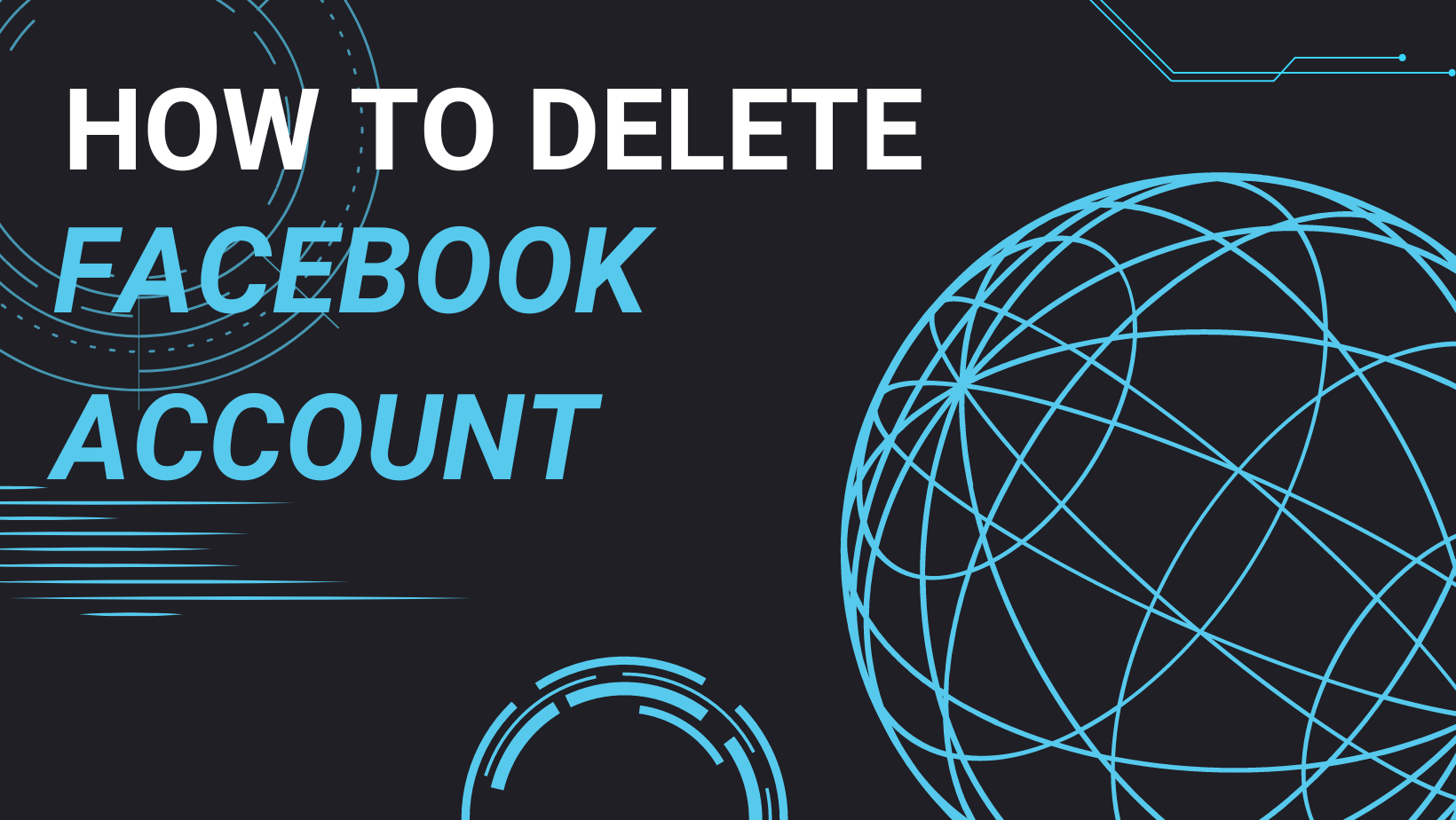 Delete facebook account